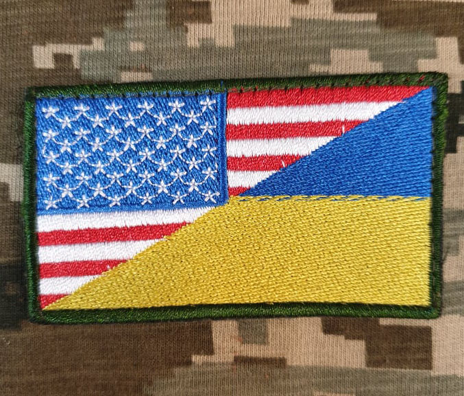 Нашивка прапор Україна - США