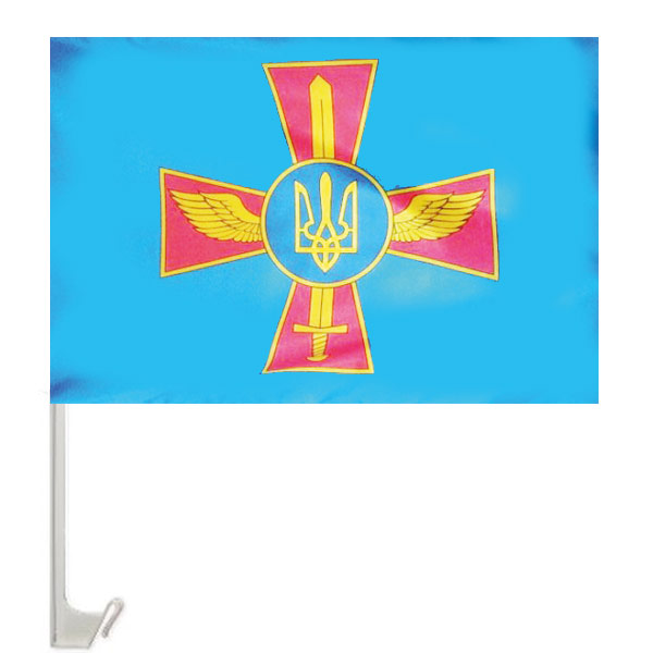 Прапор ВПС України в авто