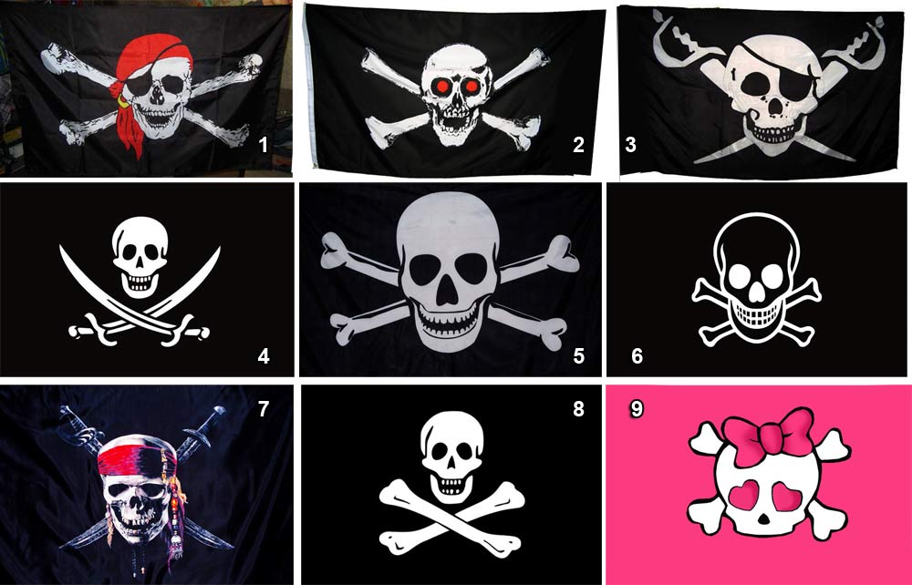 Флажки для пиратской вечеринки