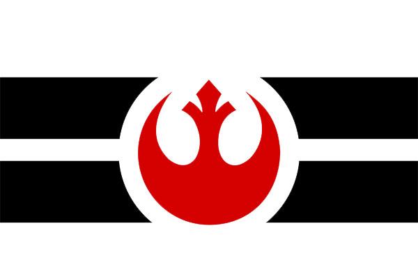 Флаг Повстанческого Альянса Rebel Alliance Flag Звездные Войны флаг