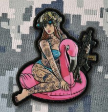 Купить PVC патч Tactical girl Flamingo в интернет-магазине Каптерка в Киеве и Украине