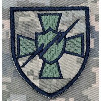 Шеврон Управління РЕБ Командування сил логістики Піксель