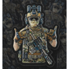 PVC патч Tactical Shaka