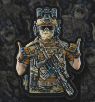 PVC патч Tactical Shaka