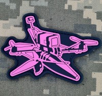 PVC патч FPV Drone Pink