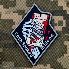 Купить PVC патч CASH IN BLOOD в интернет-магазине Каптерка в Киеве и Украине
