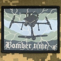 Нашивка Bomber time жакард