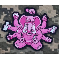 PVC патч Слон ППП Pink