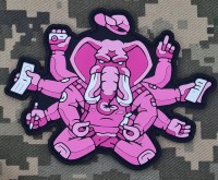 PVC патч Слон ППП Pink