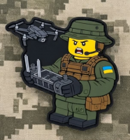 PVC патч Дронщик (лего)