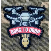 PVC патч BORN TO DROP