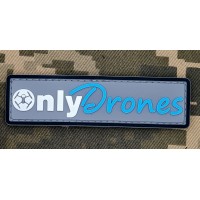 PVC патч Only Drones grey