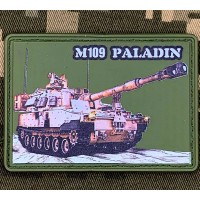 PVC нашивка САУ M109 Paladin Olive