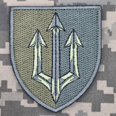 Шеврон 42 ОБрМП олива