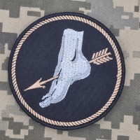 Шеврон 447 окремий батальйон безпілотних систем ВМСУ чорний