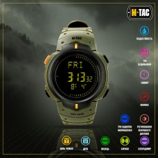 Годинник M-TAC з компасом Olive