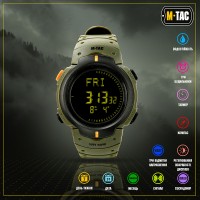 Годинник M-TAC з компасом Olive