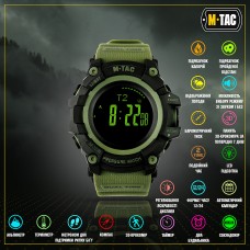 Купить Годинник M-TAC ADVENTURE BLACK/OLIVE в интернет-магазине Каптерка в Киеве и Украине