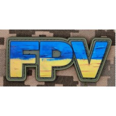 PVC нашивка FPV Ukraine Olive