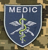 Шеврон Medic Grey