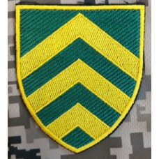 Нарукавний знак Управління по роботі з сержантським складом ЗСУ (кольоровий)