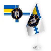 Настільний прапорець Центр рекрутингу Військово-Морських Сил Збройних Сил України