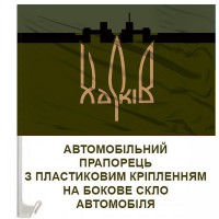 Авто прапор 127 ОВМБр олива