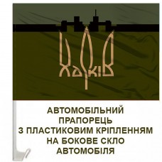 Авто прапор 127 ОВМБр олива