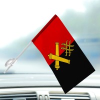 Автомобільний прапорець 60 ОАБр червоно-чорний