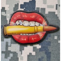 PVC патч Поцілунок з патроном