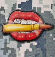 PVC патч Поцілунок з патроном