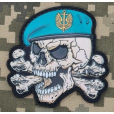 PVC патч Морська Піхота Череп з кістками в береті