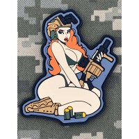 PVC патч Дівчина з гранатометом Руда