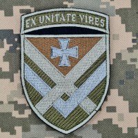 Нарукавний знак 15 Армійський Корпус ЗСУ олива