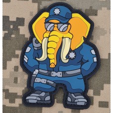 PVC патч Слон Поліцейський