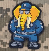 PVC патч Слон Поліцейський