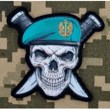PVC патч Морська Піхота Череп в береті