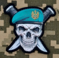 PVC патч Морська Піхота Череп в береті