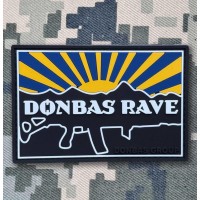 PVC патч Donbas Rave жовто-блакитний
