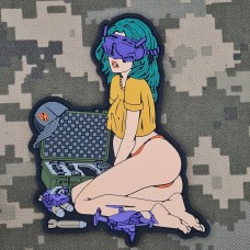 Купить PVC патч Drone Girl в интернет-магазине Каптерка в Киеве и Украине