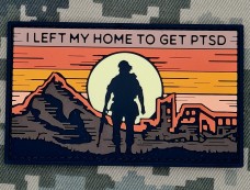 Купить PVC патч I left my home to get PTSD в интернет-магазине Каптерка в Киеве и Украине