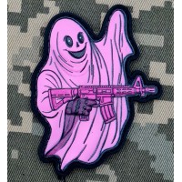 PVC патч Тактичний Привид Pink