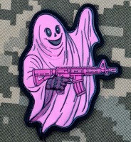 PVC патч Тактичний Привид Pink