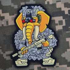 PVC патч Слон Розвідник Camo