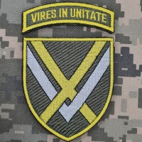 Нарукавний знак 15 Армійський корпус ЗСУ з дужкою