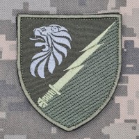 Шеврон 502 окремий батальйон РЕБ олива