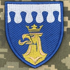 Нарукавний знак 108 АВКОМ ЗСУ блакитна