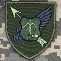 Нарукавний знак 37 командний пункт протиповітряної оборони 12 АК олива