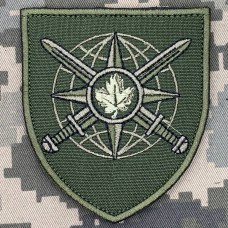 Купить Нарукавний знак Міжнародний центр миротворчості та безпеки олива в интернет-магазине Каптерка в Киеве и Украине
