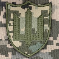 Нарукавний знак Штурмові війська тризуб піксель